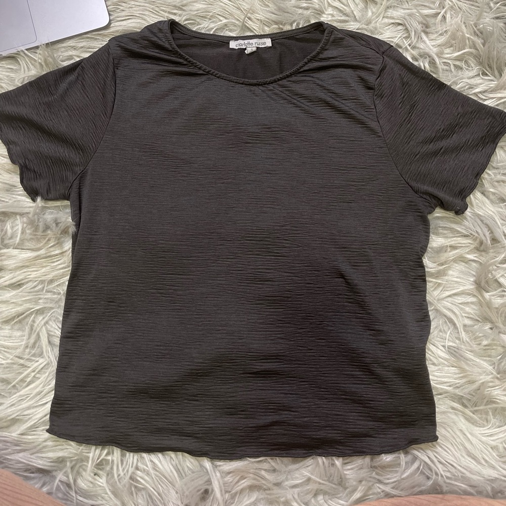 CHARLOTTE RUSSE black crop top